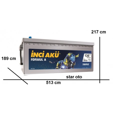 İnci Akü Fiyatları - 135 Amper İnci Akü - Tam Kapalı